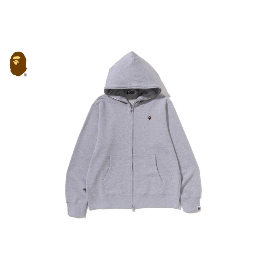 베이프 원 포인트 레귤러 핏 풀집업 후드 4컬러 1M30115313