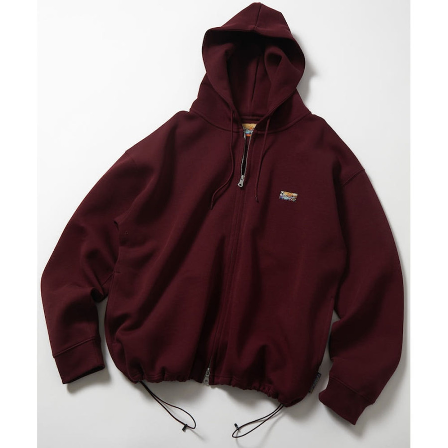 프릭스스토어 빅 실루엣 스핀들 덤보르 원단 원포인트 로고 스웨트 후드 집업 7컬러 1024248900998