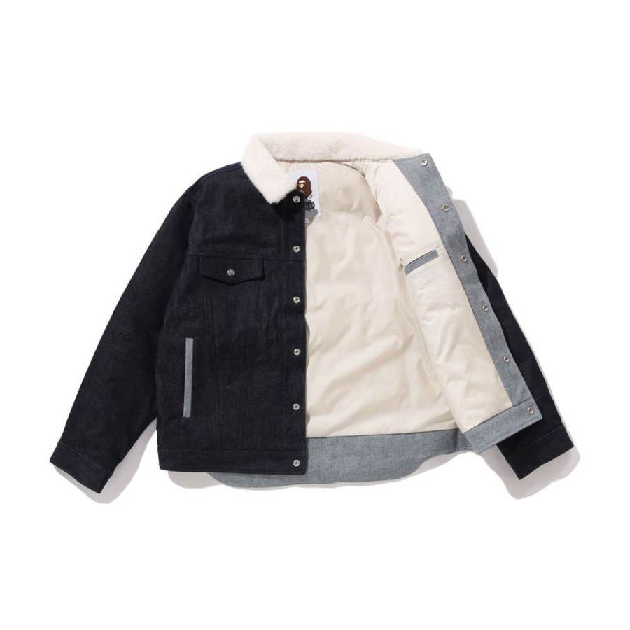 베이프 다운 와이드 데님 패딩 자켓 2컬러 1L70144005