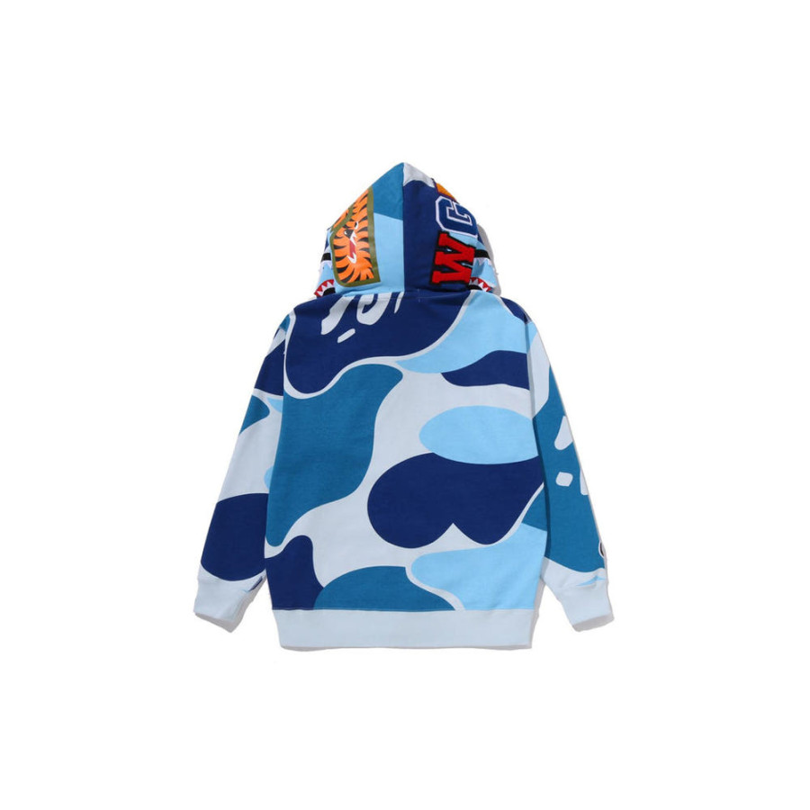 베이프 메가 ABC 카모 더블 샤크 릴랙스 핏 풀 후드 집업 3컬러 1L80115306