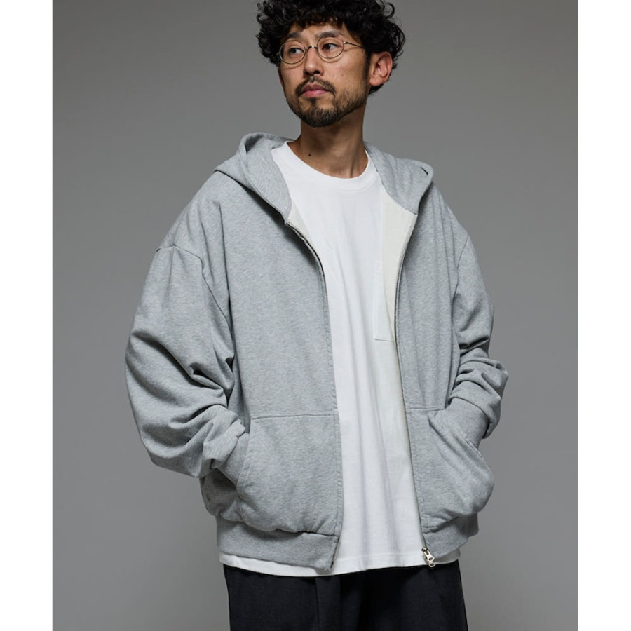 퍼스트핸드 배색 릴랙스 핏 더블 페이스 집업 후디 3컬러 3324234400001