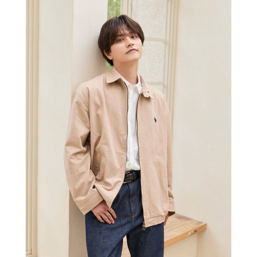 U.S. POLO ASSN. 유에스폴로에센 더블 호스맨 자수 드리즐러 자켓 3컬러 PLM53833OF