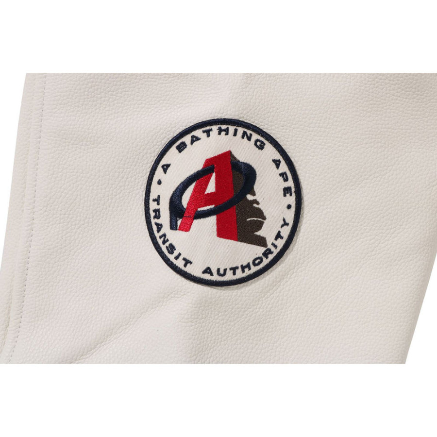 베이프 A BATHING 에이프 바시티 자켓 퍼플 1L80141004