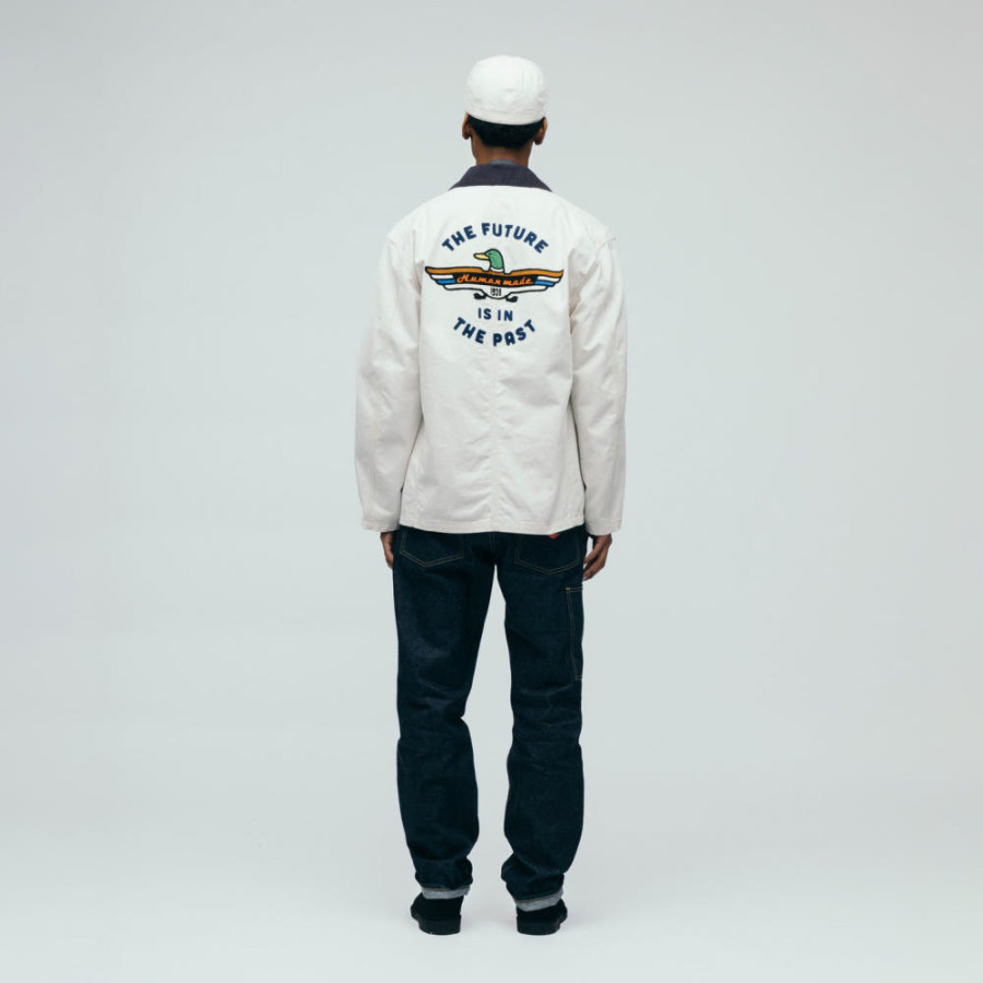 휴먼메이드 워크 자켓 화이트 HM30JK007