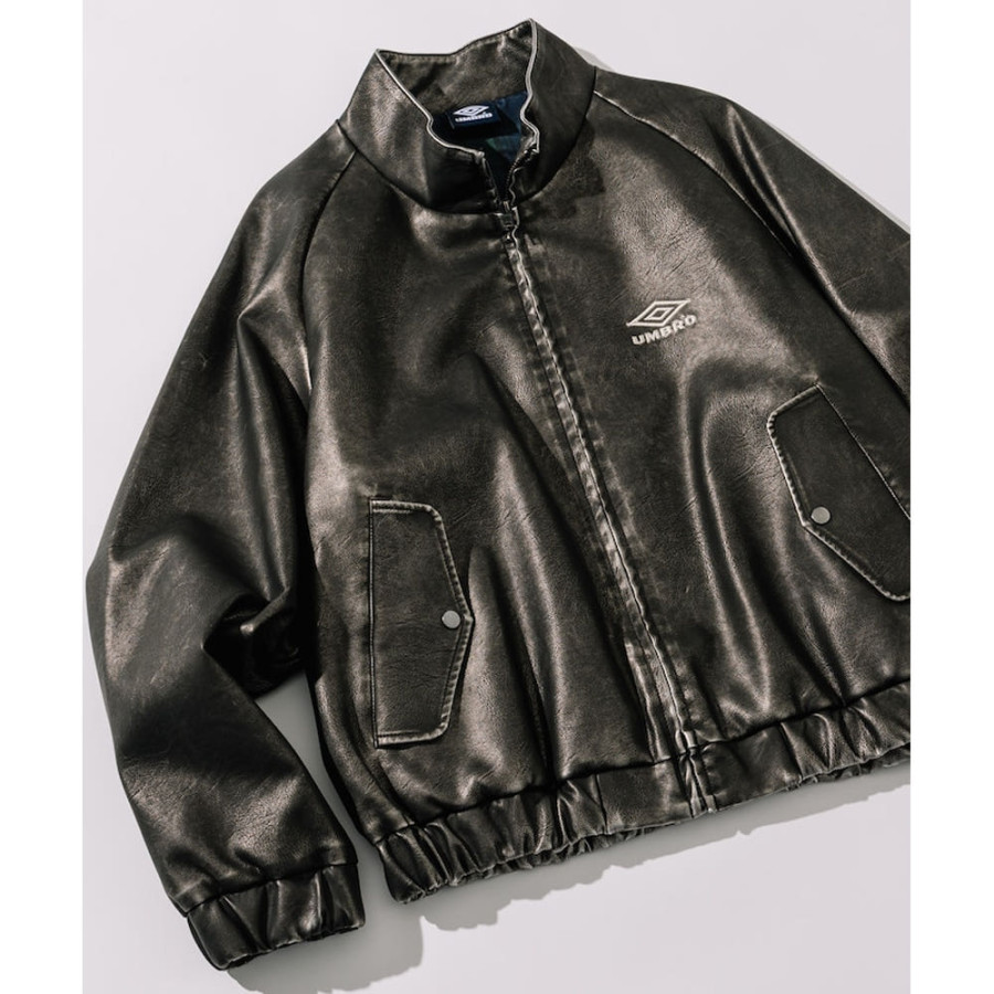 프릭스스토어 별주 엄브로 Tempalay 레더렛 스탠드업 자켓 2컬러 1059394400024