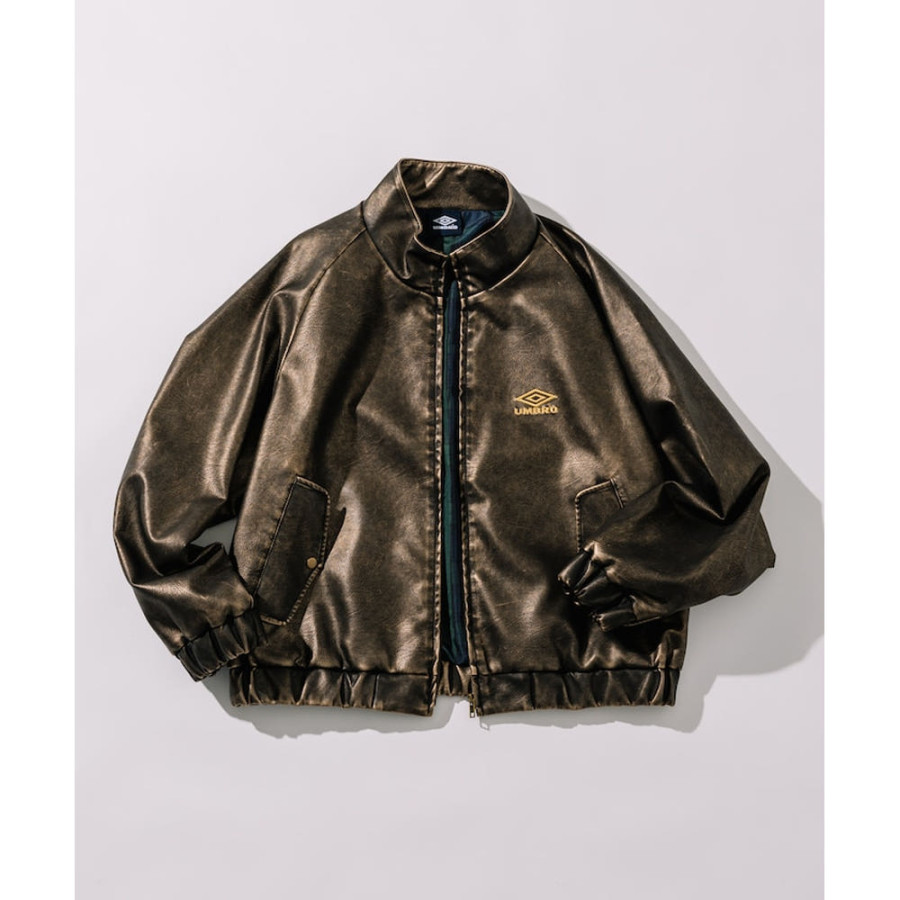프릭스스토어 별주 엄브로 Tempalay 레더렛 스탠드업 자켓 2컬러 1059394400024