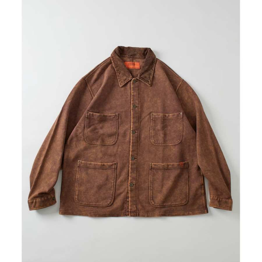 프릭스스토어 별주 UNIVERSAL OVERALL 코듀로이 배색 카라 스웨트 자켓 2컬러 1051293700011