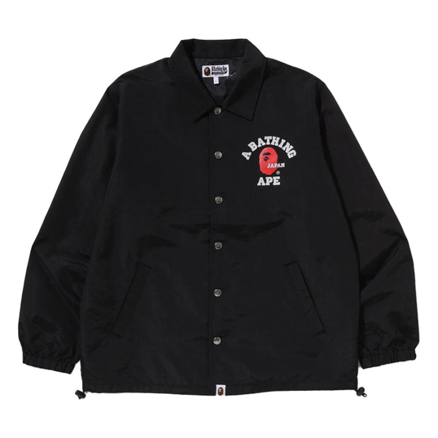 베이프 컬리지 원 포인트 코치 자켓 블랙 1L72140001