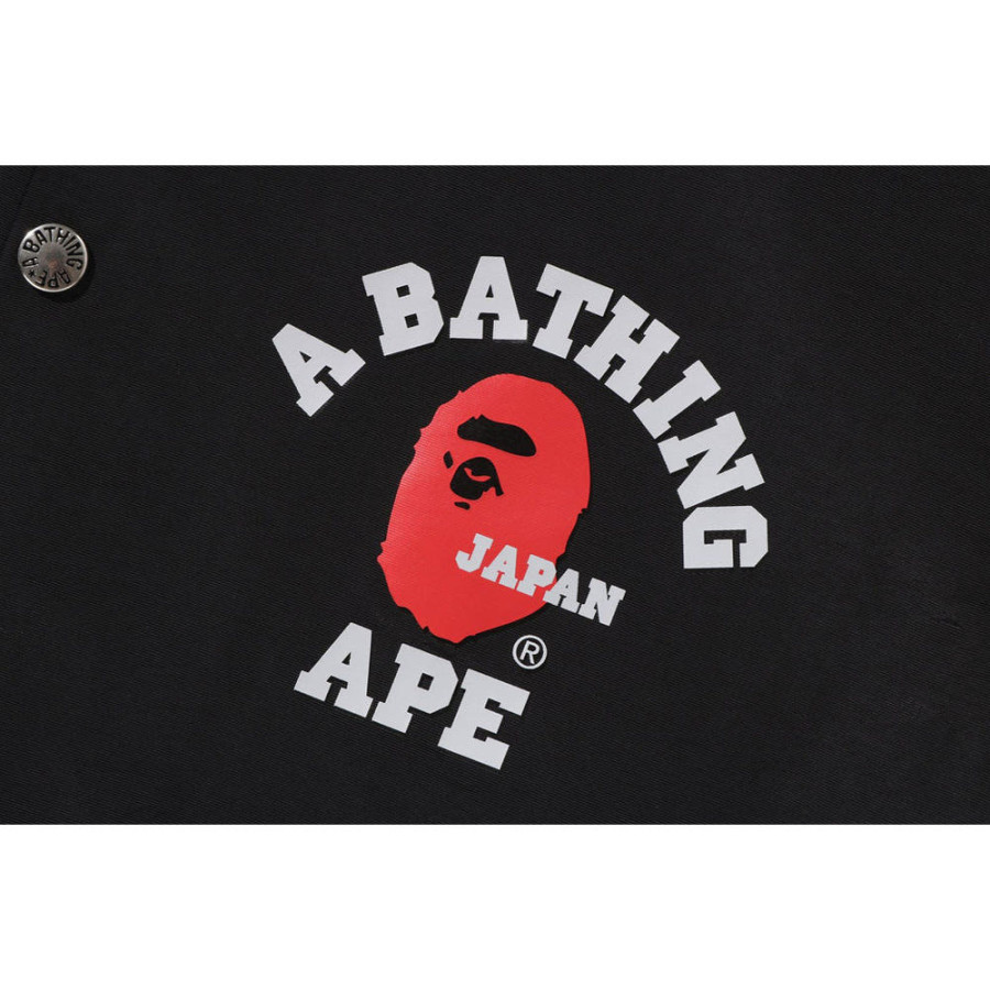 베이프 컬리지 원 포인트 코치 자켓 블랙 1L72140001