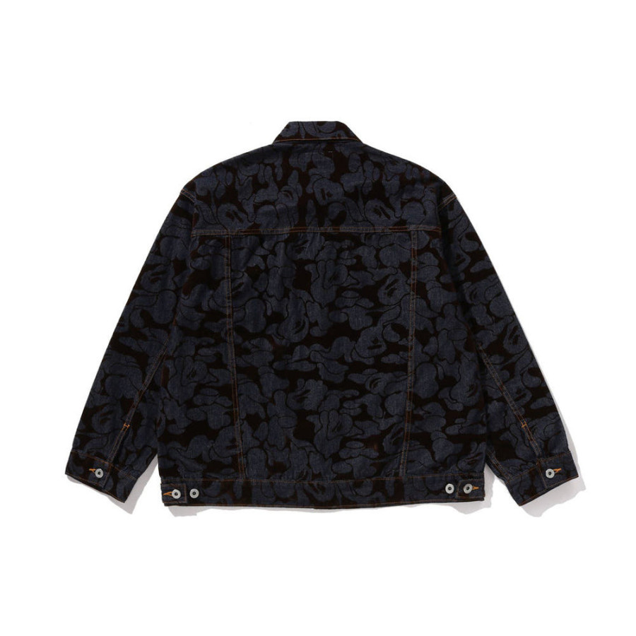 베이프 카모 플락트 데님 자켓 인디고 1L80140001