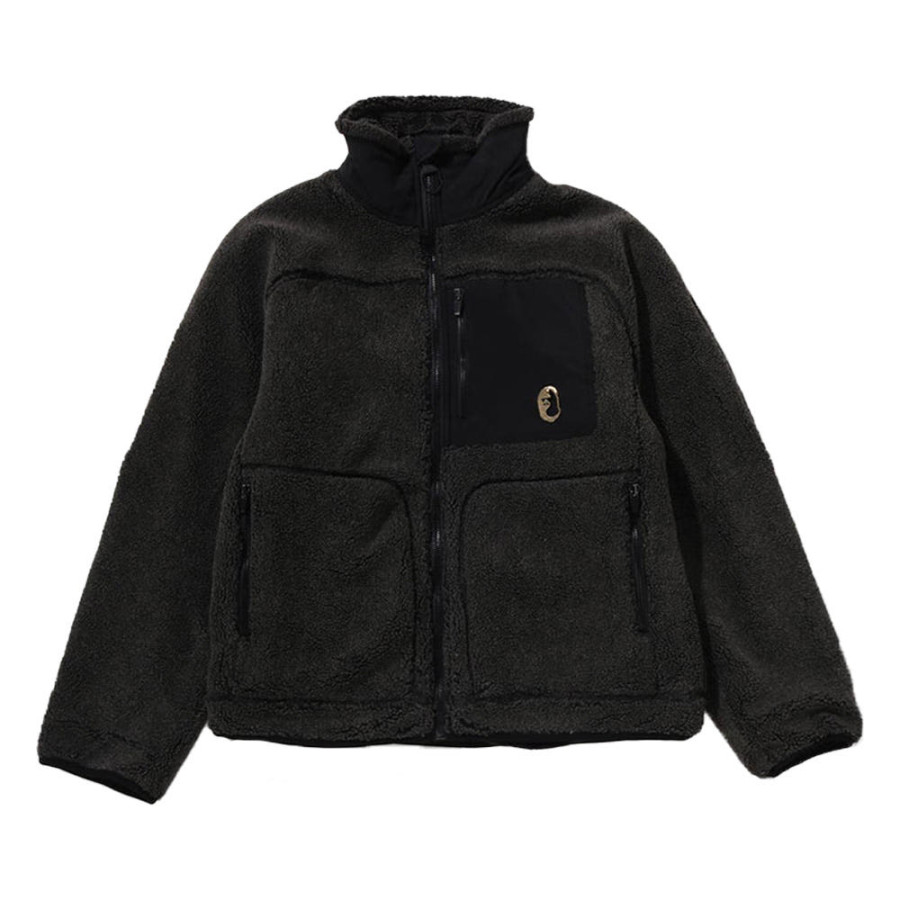 베이프 셰르파 플리스 자켓 블랙 7L70140314