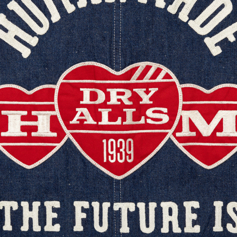 휴먼메이드 데님 커버올 자켓 인디고 HM30JK003