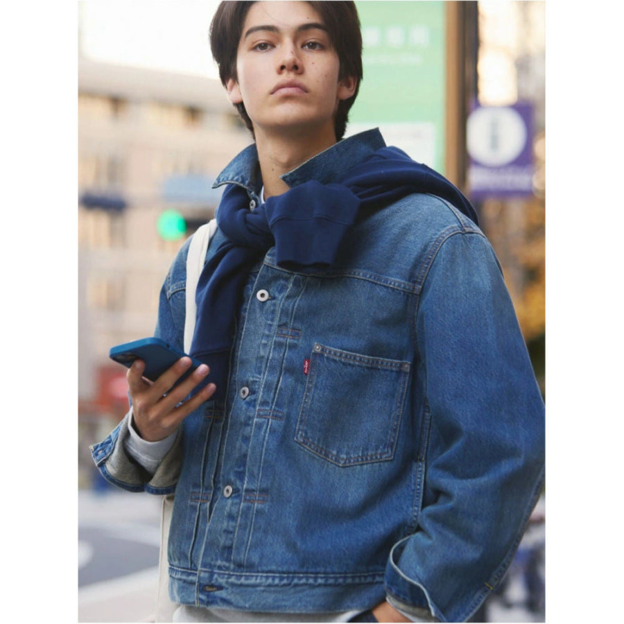 리바이스 일본 리미티드 타입 I 트러커 데님 자켓 네이비 003ZU0000-003-u NW2341