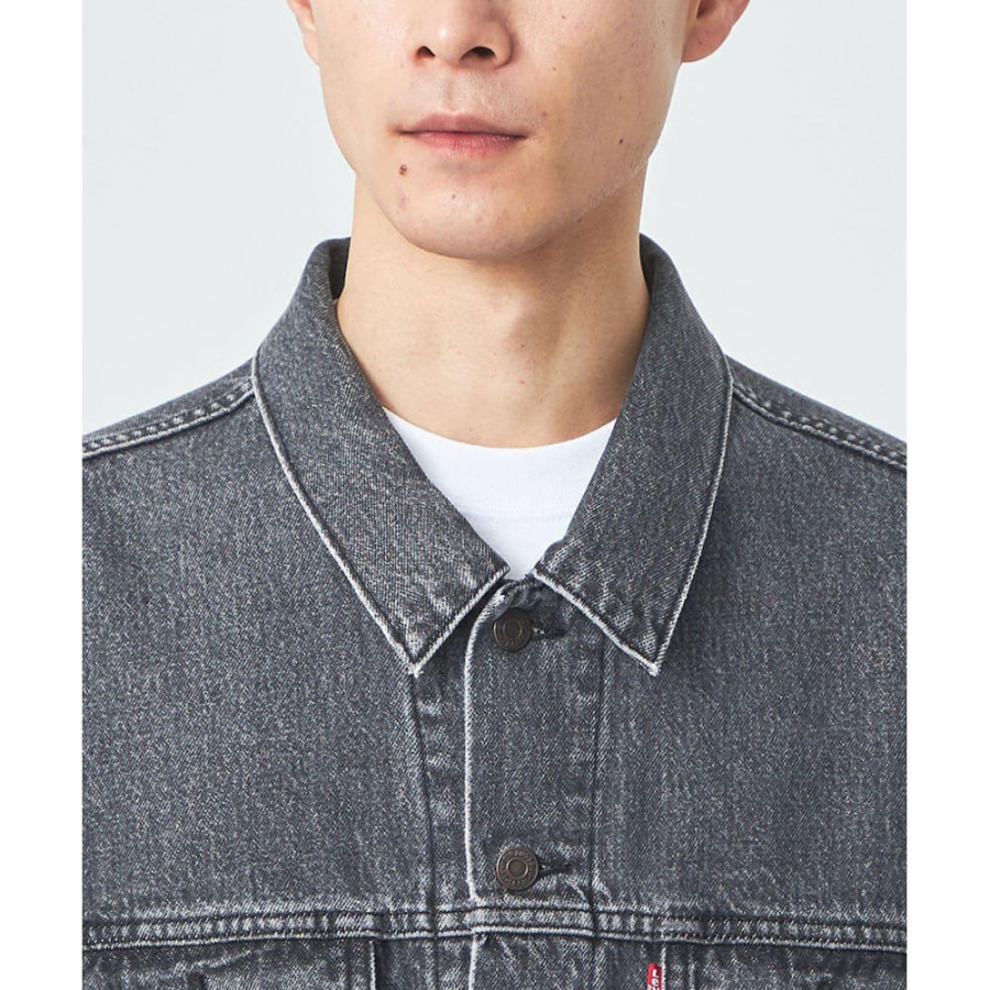 리바이스 X UNITED ARROWS 유나이티드애로우즈 별주 그린라벨 릴렉스핏 트랙커 데님 자켓 블랙 32254994022-09-10 NH4401