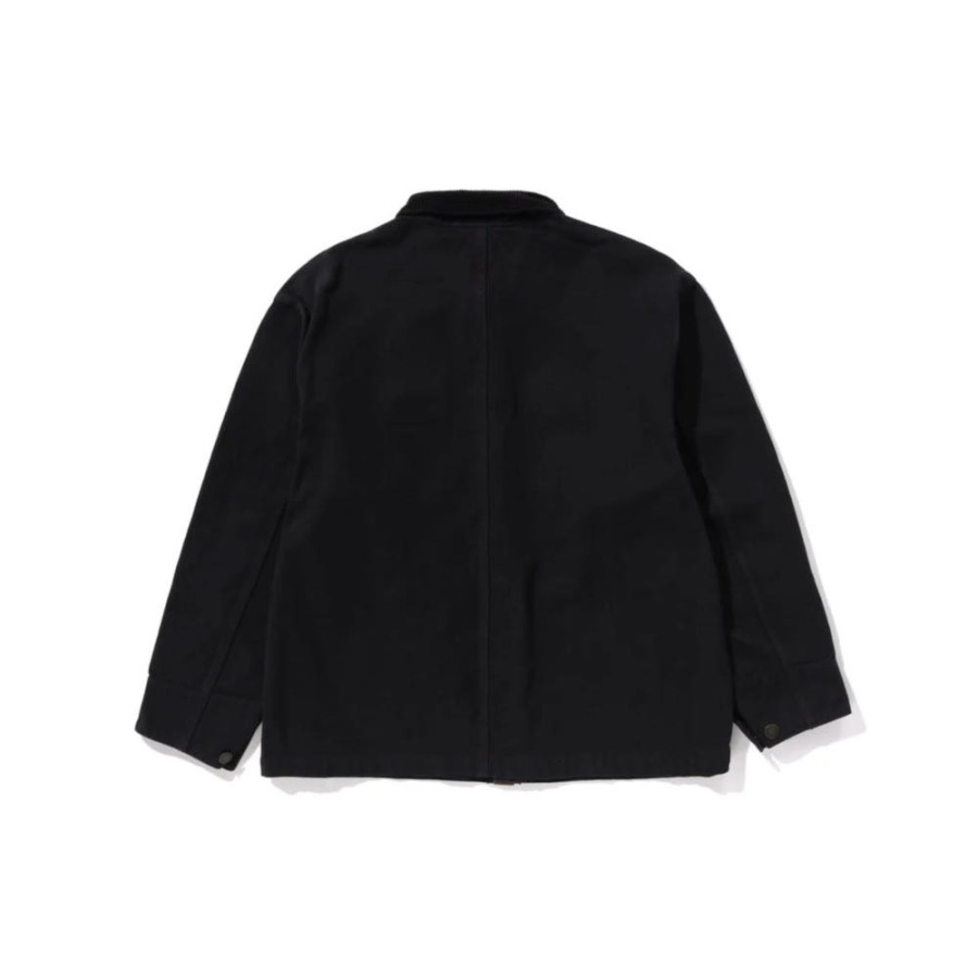 베이프 라인 카모 자카드 패치 포켓 가먼트 다이 워크자켓 2컬러 1L30140308