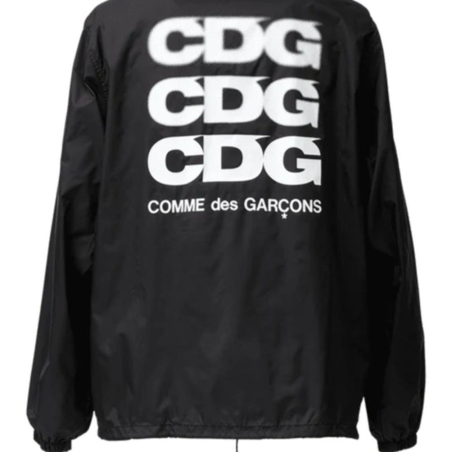 꼼데가르송 CDG 백 로고 코치 자켓 2 블랙 네이비 SZ-J004