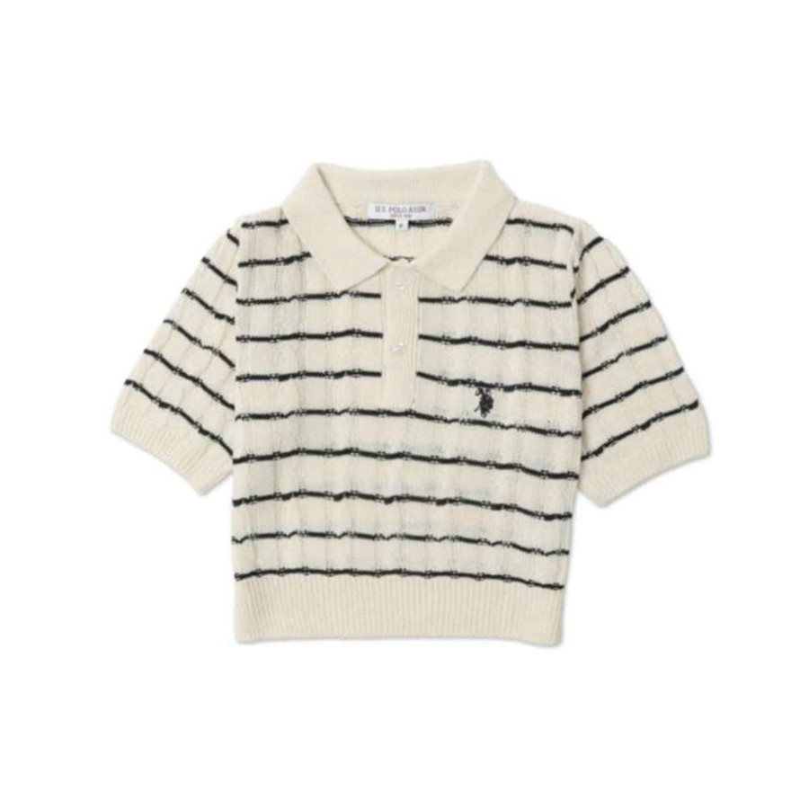 U.S. POLO ASSN. 유에스폴로에센 별주 케이블 니트 폴로 3컬러 91617253 MC25SS02-L0002