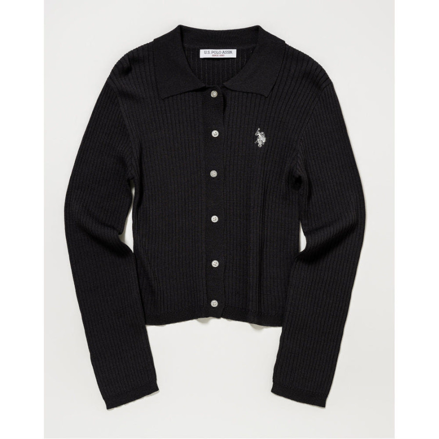U.S. POLO ASSN. 유에스폴로에센 폴로 니트 가디건 더블홀스맨 자수 4컬러 PLL51417