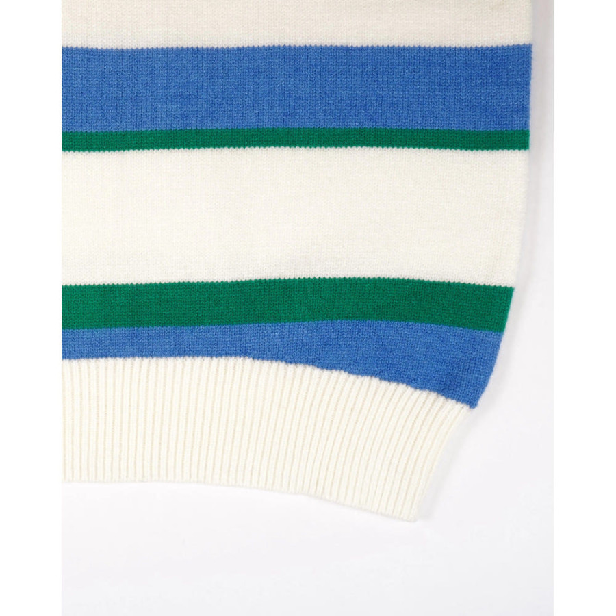 U.S. POLO ASSN. 유에스폴로에센 반팔 니트 풀오버 더블 홀스맨 자수 4컬러 PLL51405