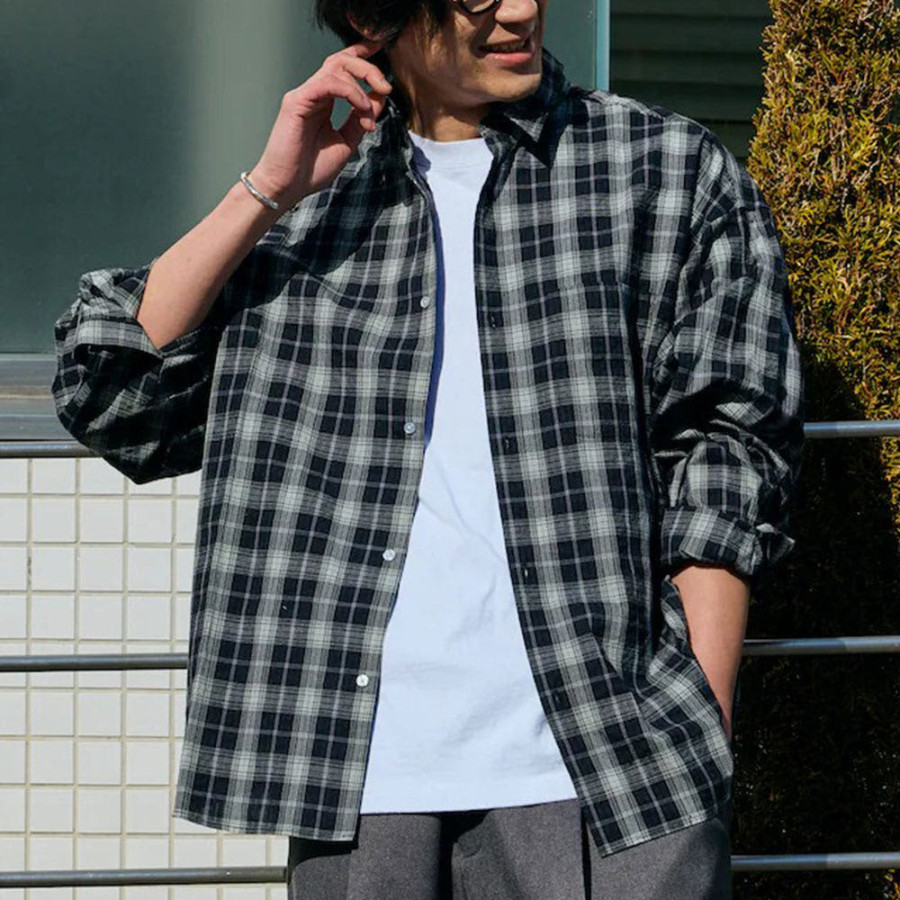 프릭스스토어 릴랙스핏 레귤러 컬러 시어 사커 셔츠 5컬러 1201248900296