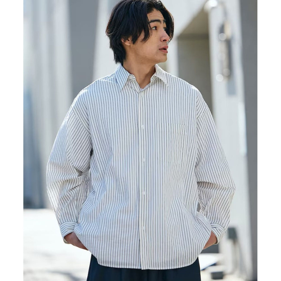 프릭스스토어 릴랙스핏 레귤러 컬러 시어 사커 셔츠 5컬러 1201248900296