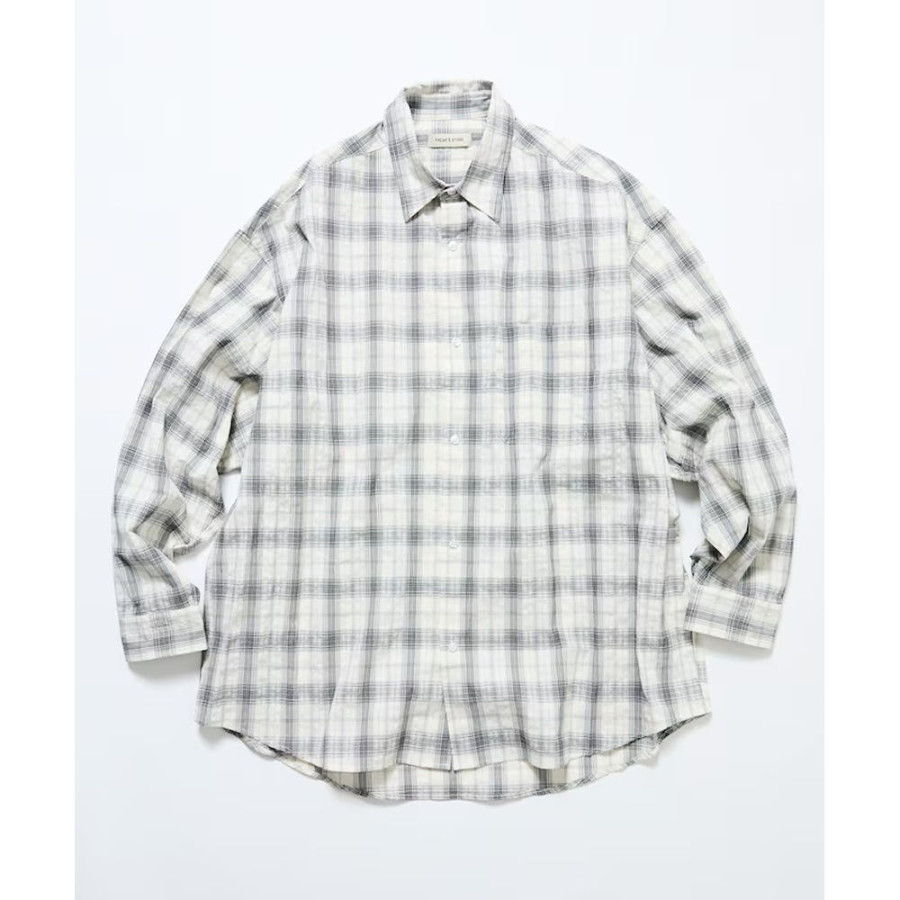 프릭스스토어 릴랙스핏 레귤러 컬러 시어 사커 셔츠 5컬러 1201248900296