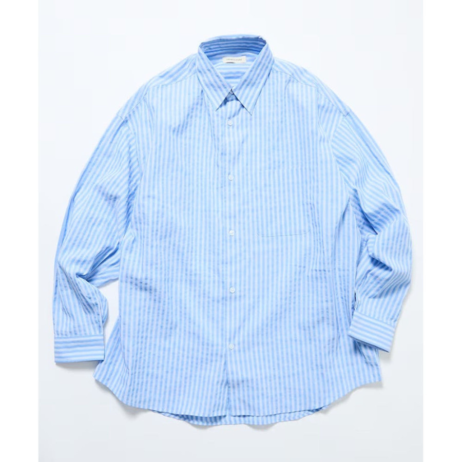 프릭스스토어 릴랙스핏 레귤러 컬러 시어 사커 셔츠 5컬러 1201248900296