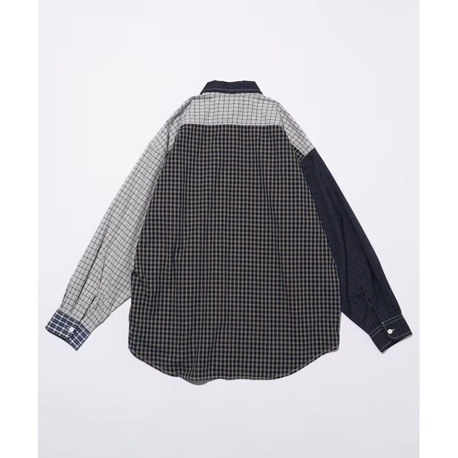 프릭스스토어 힌슨 별주 릴랙스핏 브로드 스트라이프 크레이지 패턴 레귤러카라 셔츠 4컬러 1001233600043