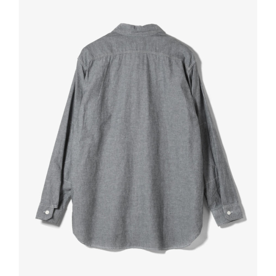 엔지니어드 가먼츠 워크셔츠 코튼 챔브레이 그레이 SW025