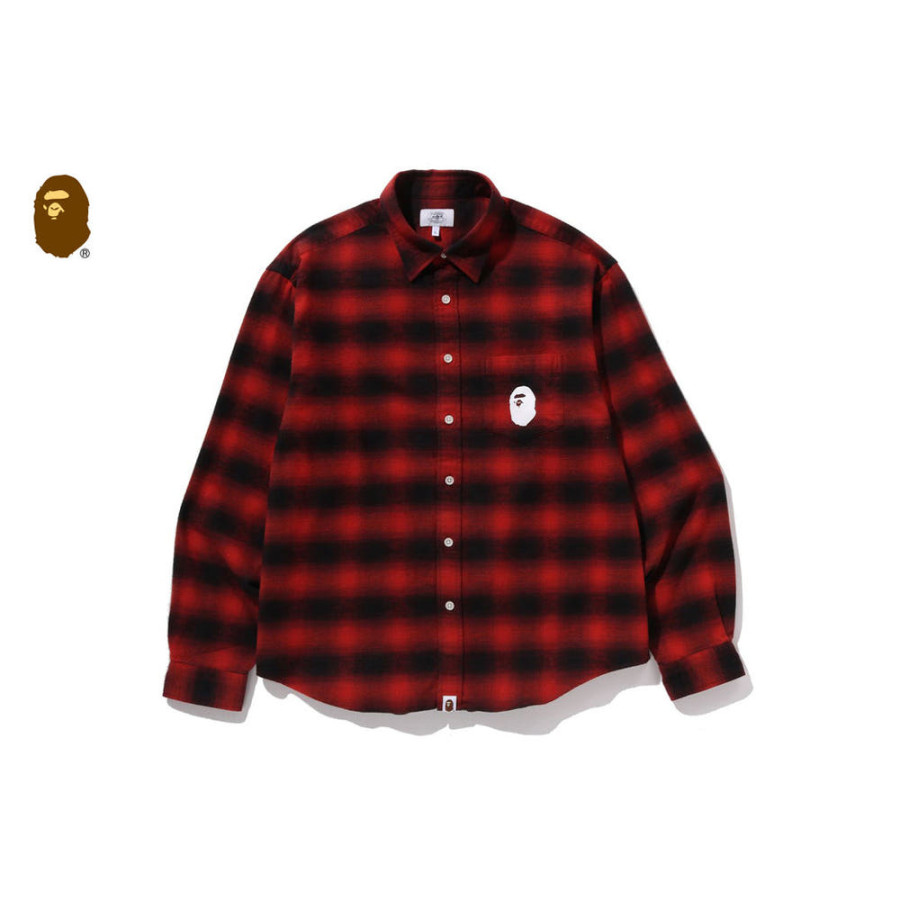 베이프 블록 체크 릴랙스 핏 셔츠 3컬러 1L70131005