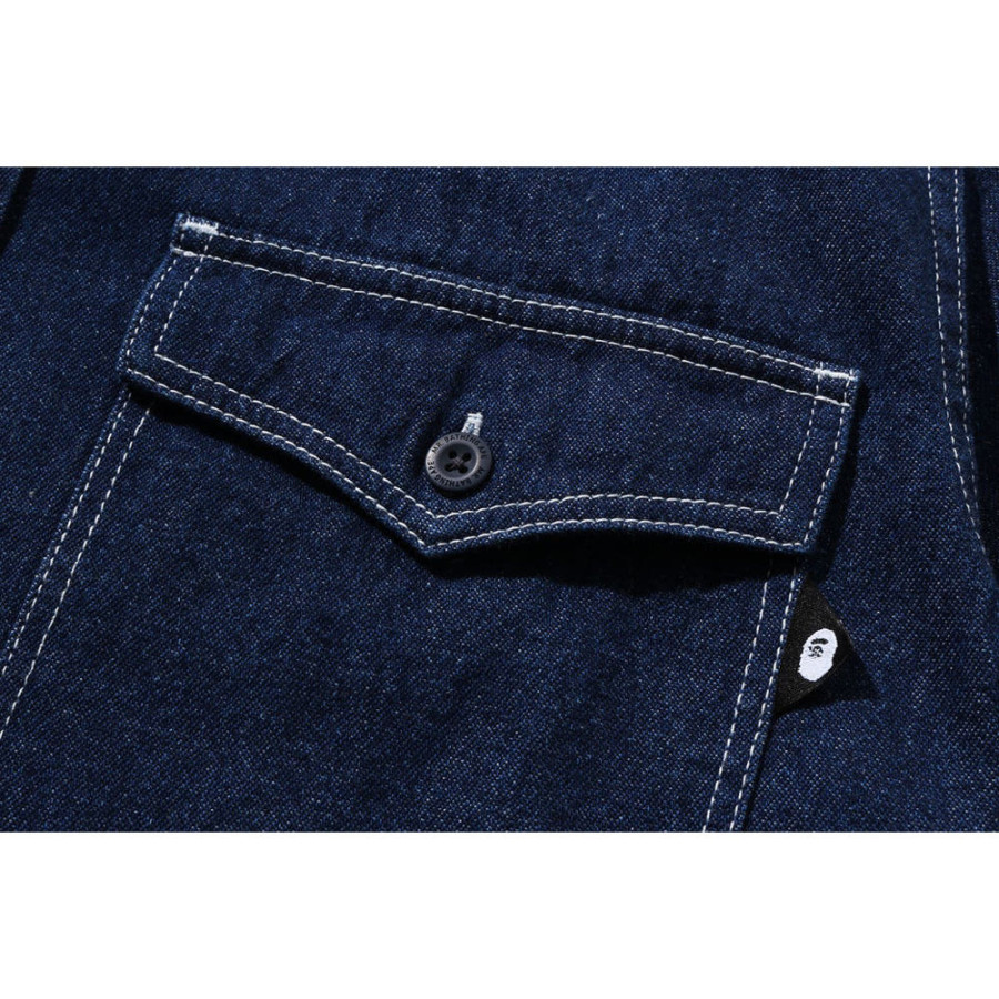 베이프 데님 샴브레이 셔츠 2컬러 7L70131301