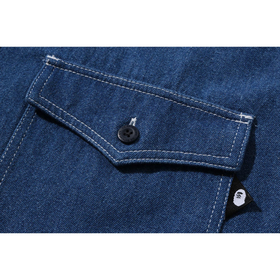 베이프 데님 샴브레이 셔츠 2컬러 7L70131301