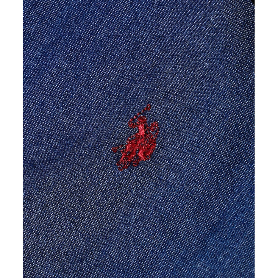 U.S. POLO ASSN. 유에스폴로에센 PUBLUX 별주 원포인트 자수 데님 셔츠 3컬러 3101291600010