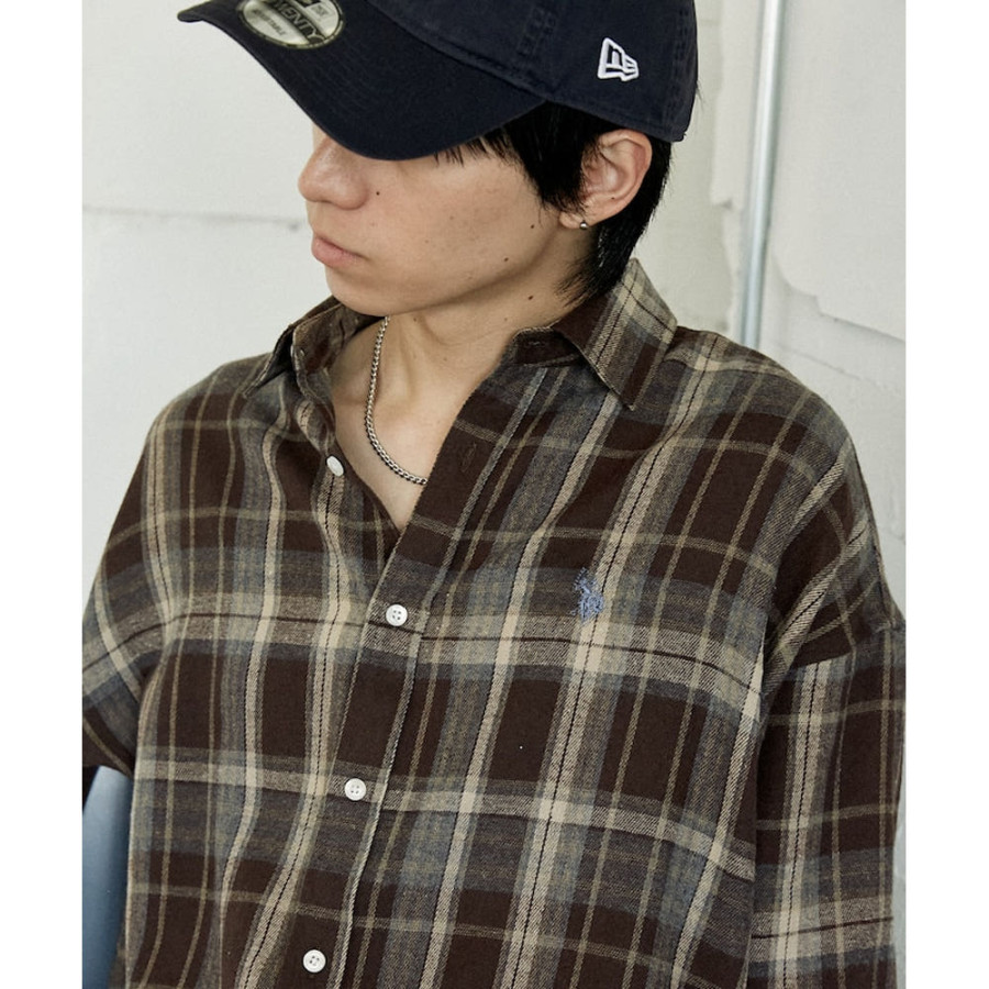 U.S. POLO ASSN. 유에스폴로에센 PUBLUX 별주 플란넬 체크 셔츠 7컬러 3101291600009