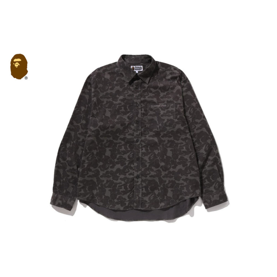 베이프 솔리드 카모 코듀로이 릴렉스핏 긴팔 셔츠 2컬러 1L80131004