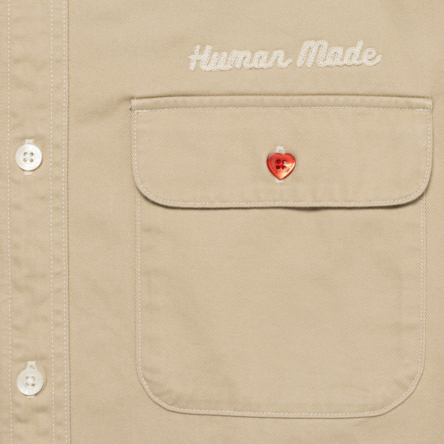 휴먼메이드 오버사이즈드 셔츠 2컬러 HM30SH014