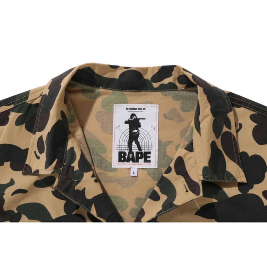 베이프 1ST 카모 헤비 워시드 멀티 포켓 카고 LS 셔츠 3컬러 1L80131302