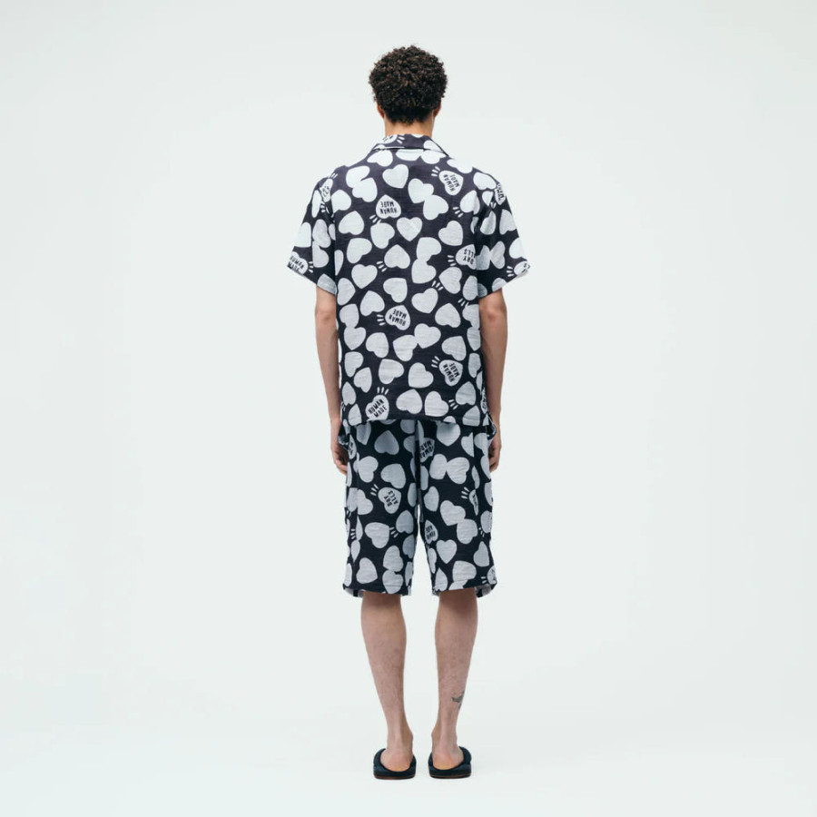 휴먼메이드 거즈 셔츠 네이비 HM29SH027