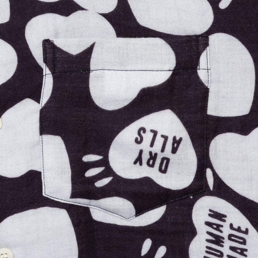 휴먼메이드 거즈 셔츠 네이비 HM29SH027