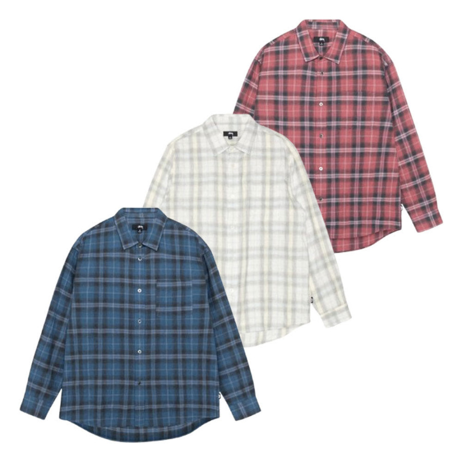 스투시 비치 플레이드 셔츠 3컬러 1110358