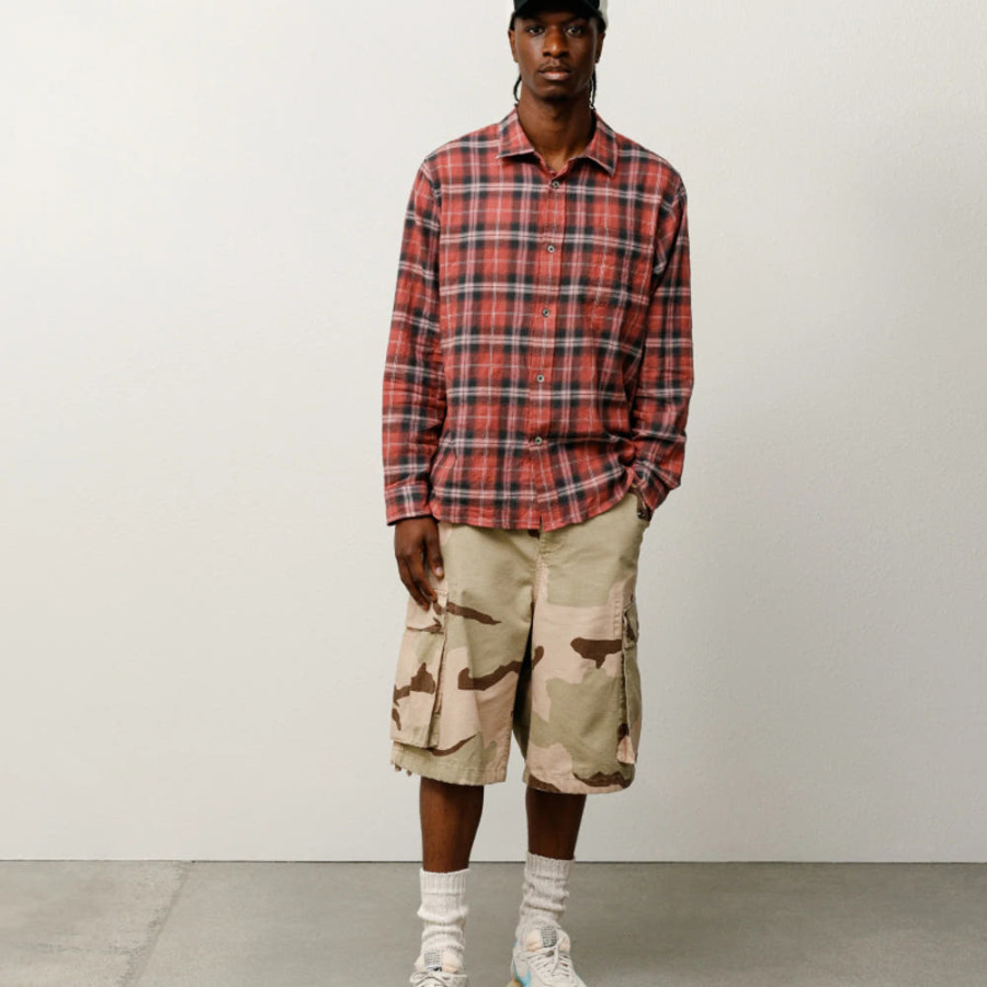 스투시 비치 플레이드 셔츠 3컬러 1110358