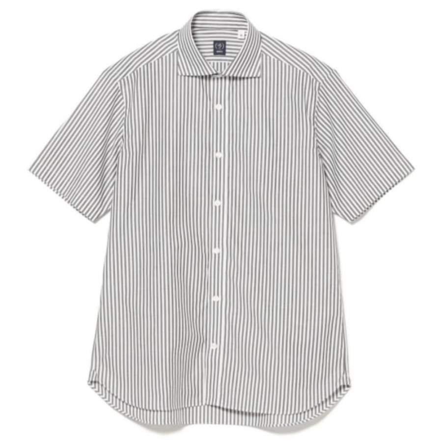 빔즈 런던 스트라이프 숏슬리브 커터웨이 카라 셔츠 2컬러 21-01-0143-931