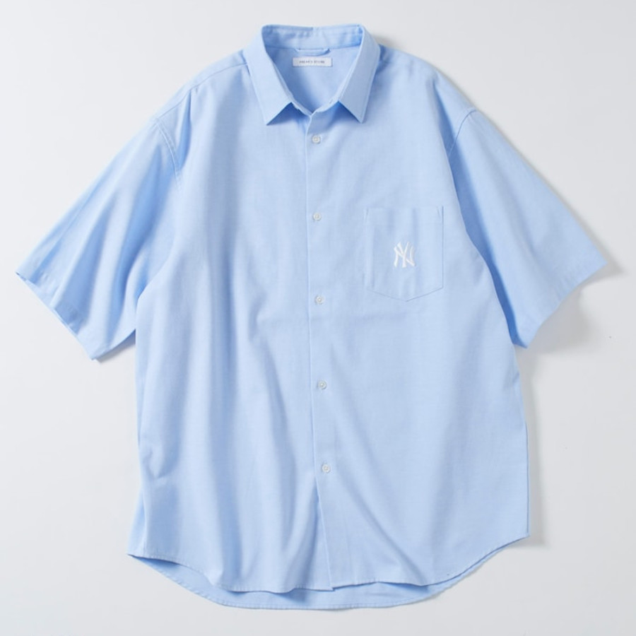 프릭스스토어 별주 MLB 메이저리그 베이스볼 숏슬리브 옥스퍼드 셔츠 3컬러 1005248900095