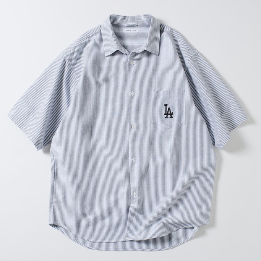 프릭스스토어 별주 MLB 메이저리그 베이스볼 숏슬리브 옥스퍼드 셔츠 3컬러 1005248900095