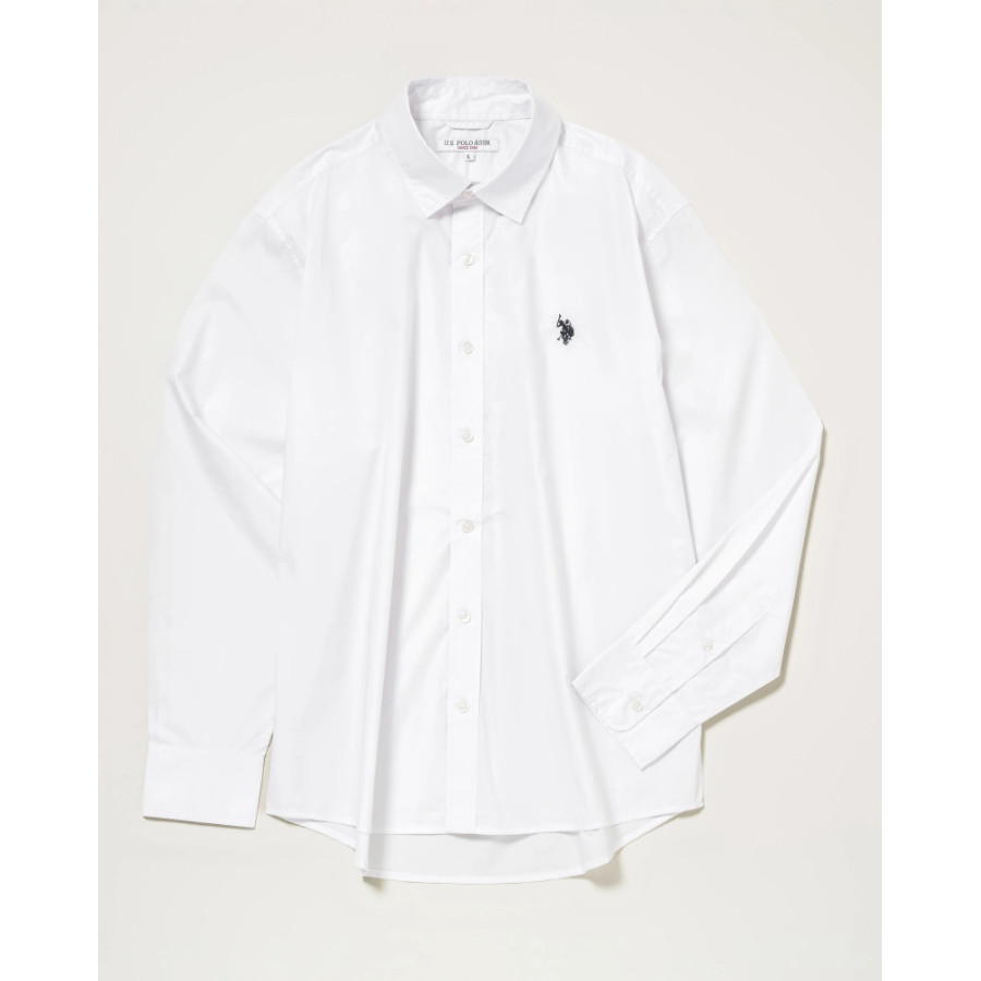 U.S. POLO ASSN. 유에스폴로에센 레귤러 카라 브로드 셔츠 더블홀스맨 자수 3컬러 PLM52709