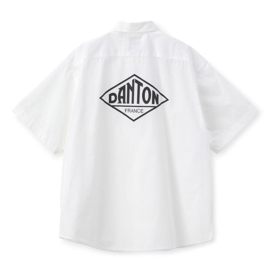 단톤 백 로고 반소매 워크 셔츠 4컬러 DT-B0226 TCR DNB251M104-0022