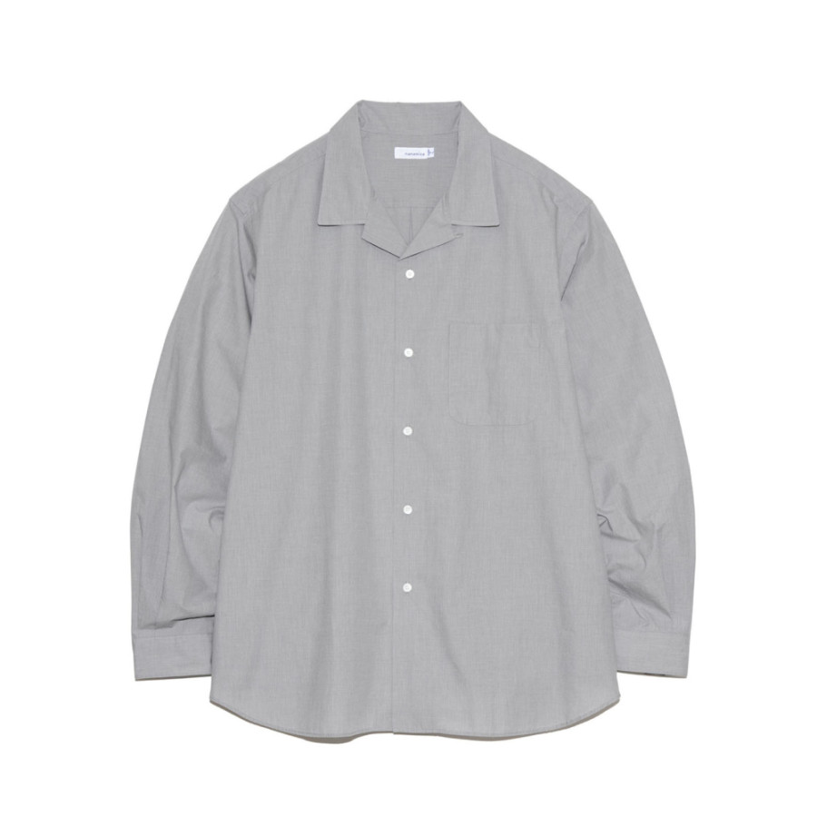 나나미카 오픈 칼라 엔드 온 엔드 셔츠 2컬러 S25SG063