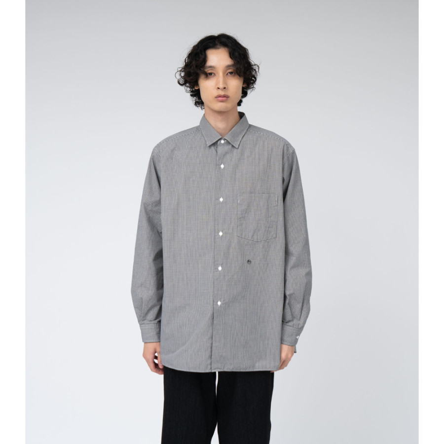 나나미카 레귤러 카라 깅엄 체크 윈드 셔츠 2컬러 S25SG094