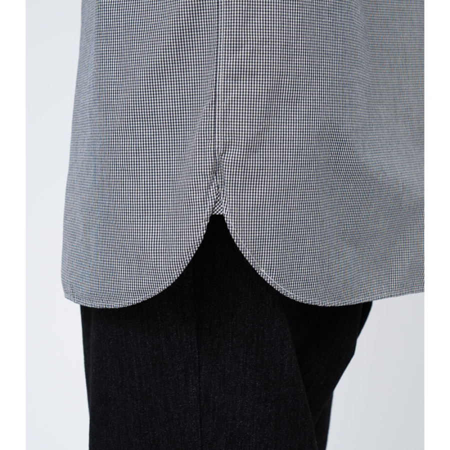 나나미카 레귤러 카라 깅엄 체크 윈드 셔츠 2컬러 S25SG094