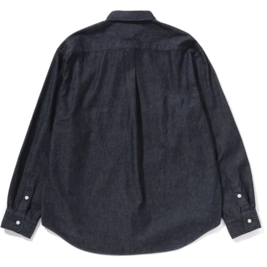 베이프 원포인트 라이트 웨이트 데님 롱 슬리브 셔츠 2컬러 1L30131305